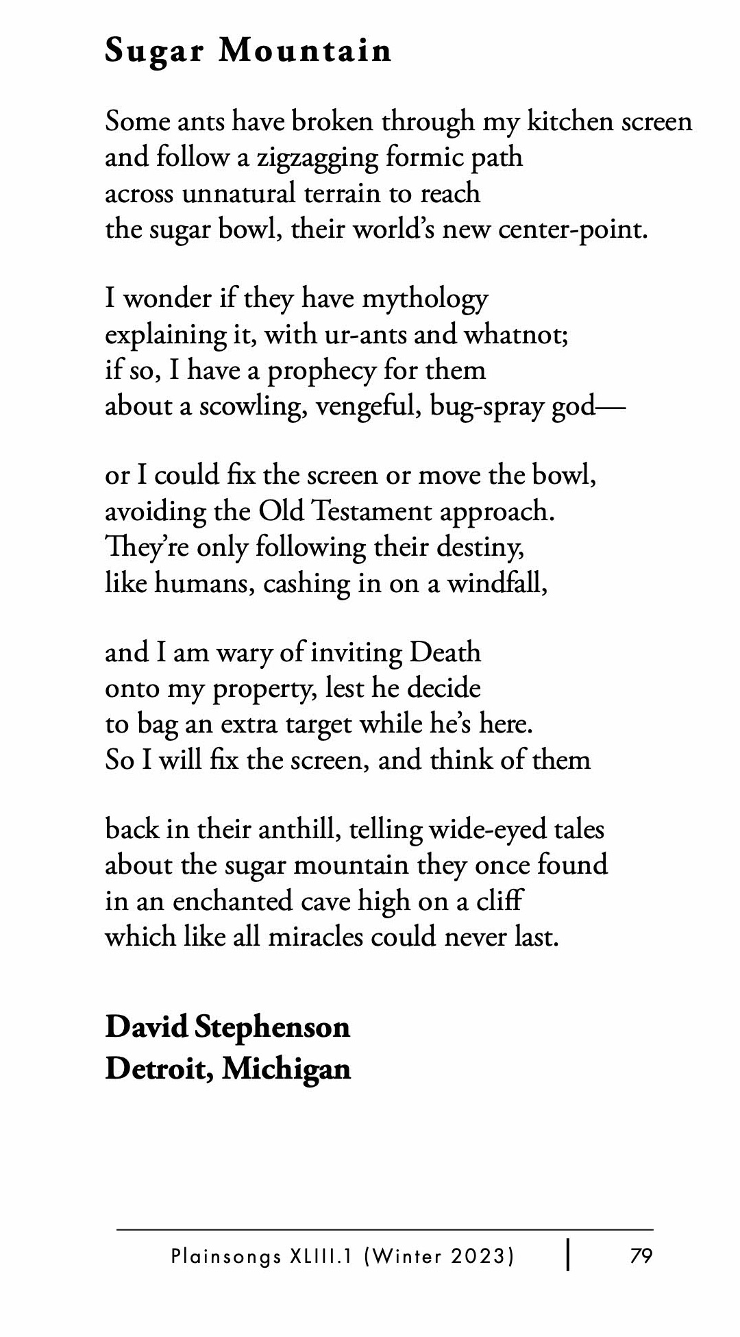 Sugar Mountain Pulsebeat Poetry Journal